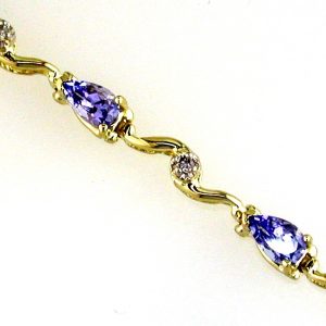 TANZANITE & DIAMOND BRACELET