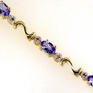 TANZANITE & DIAMOND BRACELET