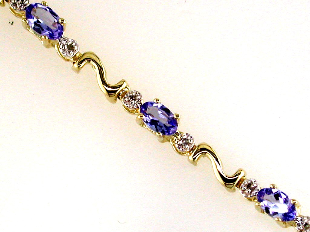TANZANITE & DIAMOND BRACELET