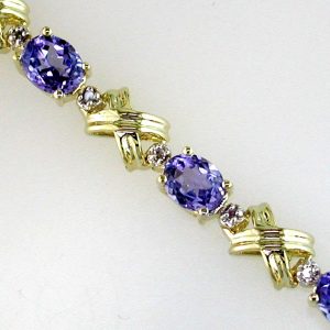TANZANITE & DIAMOND BRACELET