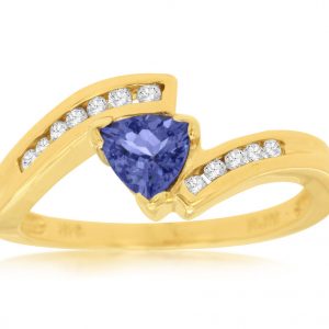 TANZANITE & DIAMOND RING