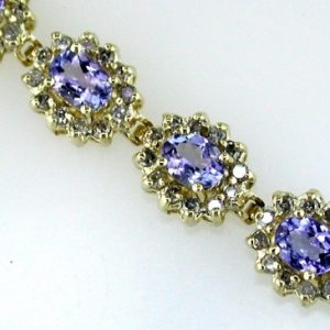 TANZANITE & DIAMOND BRACELET