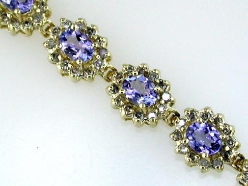 TANZANITE & DIAMOND BRACELET