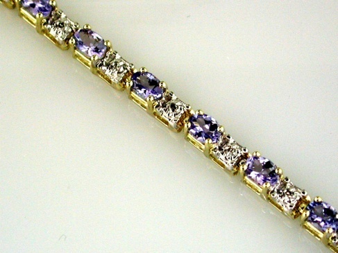 TANZANITE & DIAMOND BRACELET