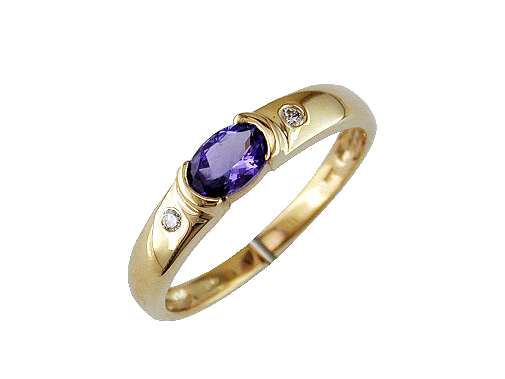 TANZANITE & DIAMOND RING