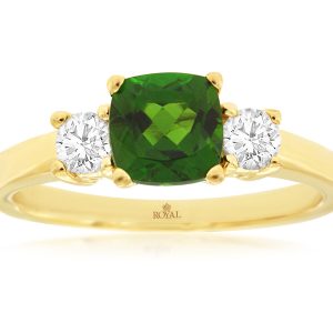 RUSSALITE & DIAMOND RING