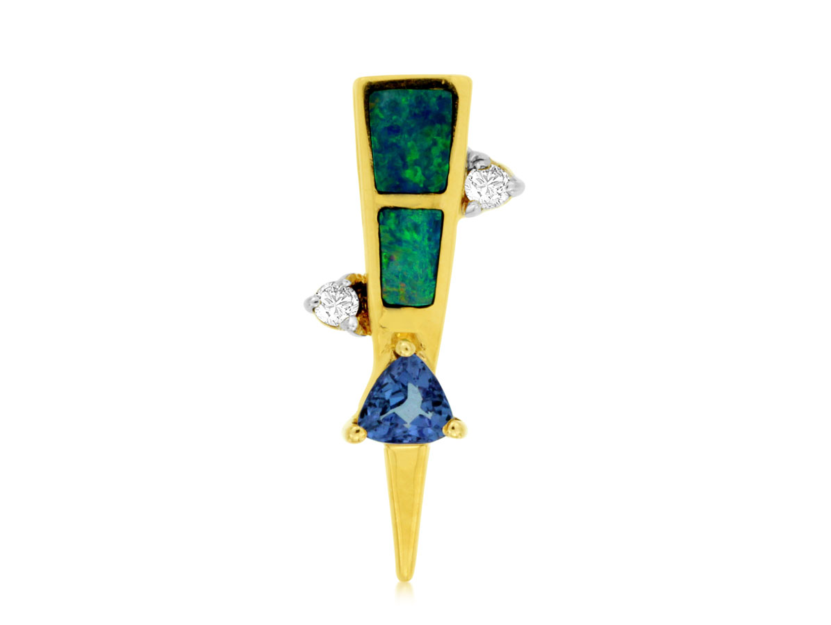 TANZANITE & OPAL PENDANT