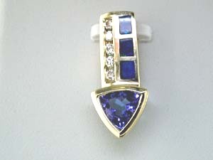 TANZANITE & OPAL PENDANT