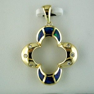 OPAL & DIAMOND PENDANT