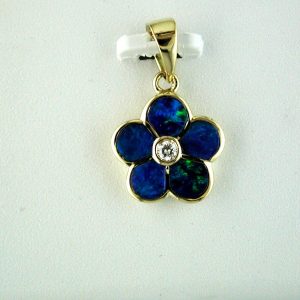 OPAL & DIAMOND PENDANT
