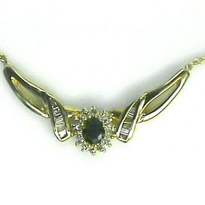 EMERALD & DIAMOND NECKLACE
