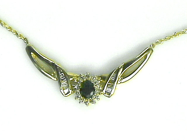 EMERALD & DIAMOND NECKLACE