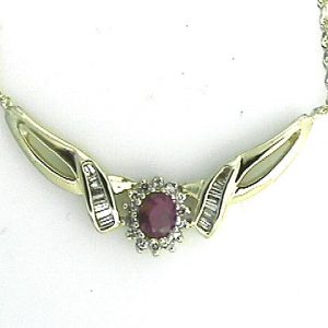 RUBY & DIAMOND NECKLACE