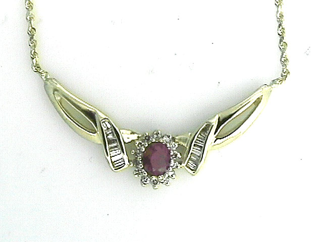 RUBY & DIAMOND NECKLACE
