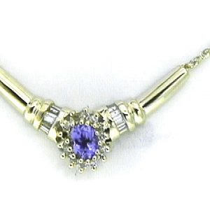 TANZANITE & DIAMOND NECKLACE