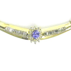 TANZANITE & DIAMOND NECKLACE