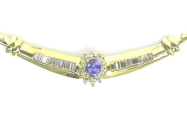 TANZANITE & DIAMOND NECKLACE