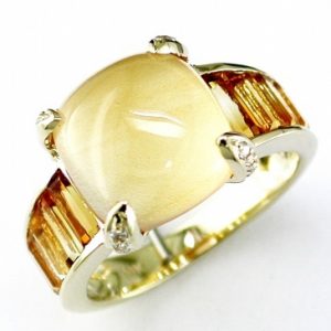 CITRINE & DIAMOND RING
