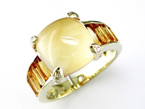 CITRINE & DIAMOND RING