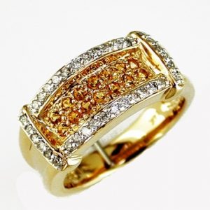 CITRINE & DIAMOND RING