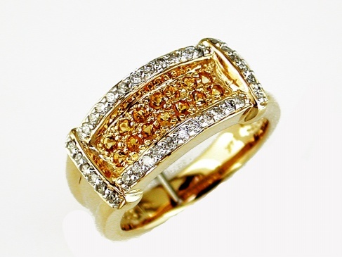 CITRINE & DIAMOND RING