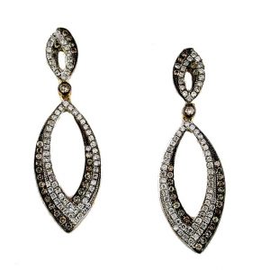 DIAMOND & MOCHA DIA EARRING