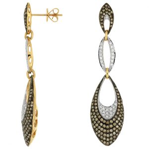 DIAMOND & MOCHA ‘DIA’ EARRING