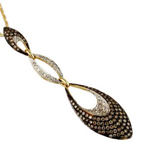 DIAMOND & MOCHA DIA PENDANT
