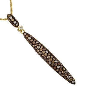 DIAMOND & MOCHA DIA PENDANT
