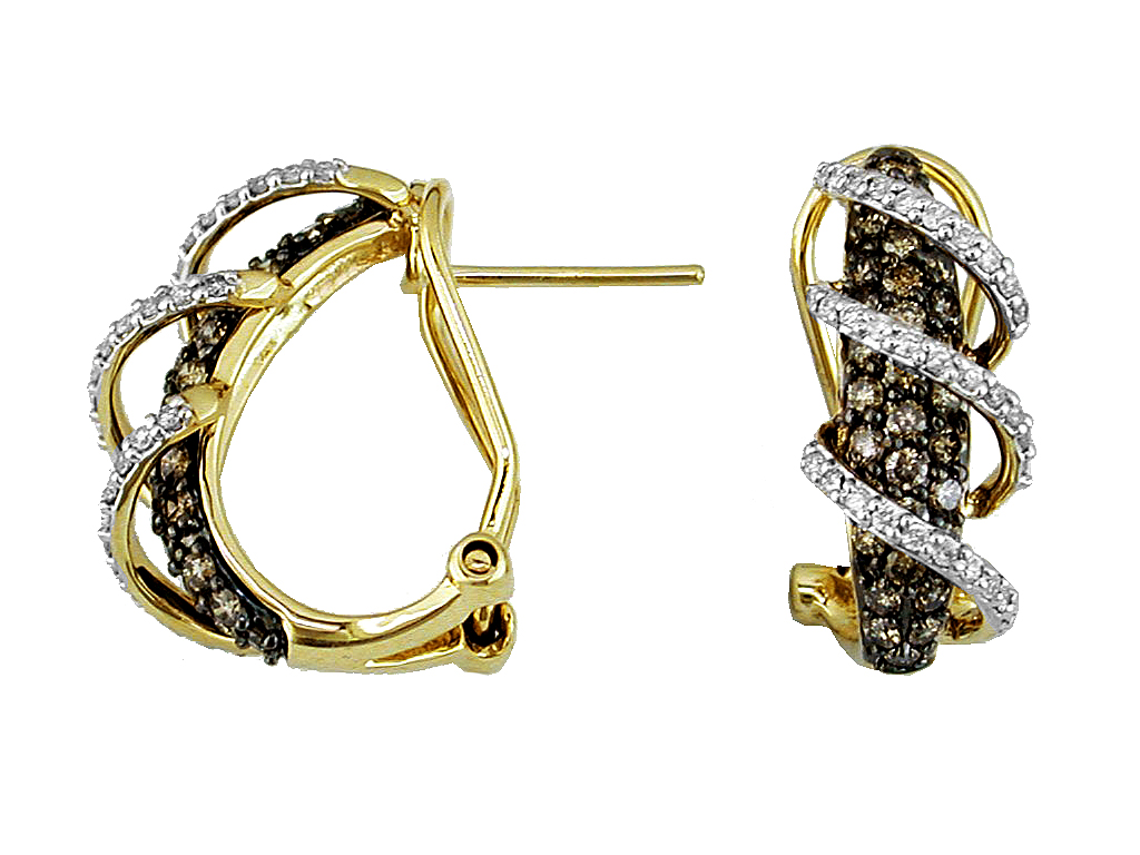 DIAMOND &MOCHA DIAMOND EARRING