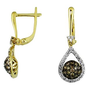 DIAMOND &MOCHA DIAMOND EARRING