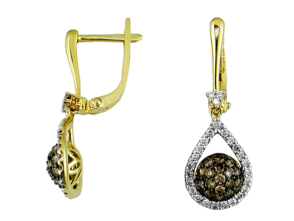 DIAMOND &MOCHA DIAMOND EARRING