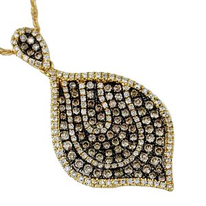 DIAMOND & MOCHA DIA PENDANT