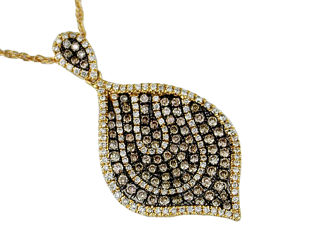 DIAMOND & MOCHA DIA PENDANT