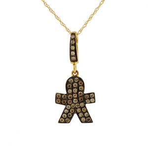 MOCHA DIAMOND PENDANT