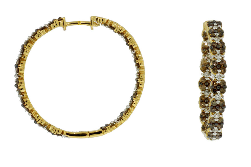 MOCHA DIA & DIA HOOPS 28MM
