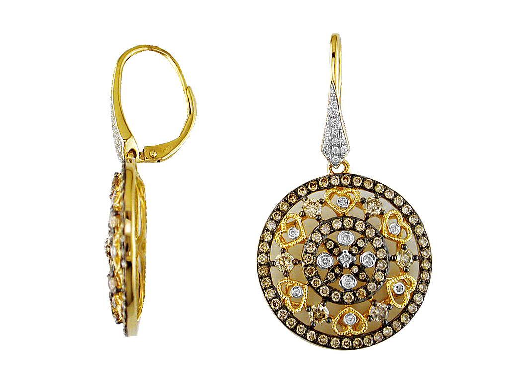 DIAMOND &MOCHA DIAMOND EARRING