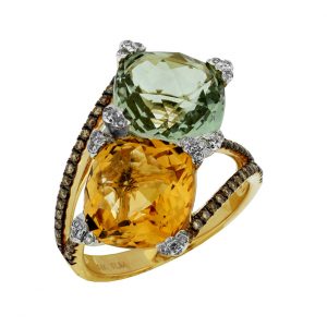 FANCY DIA & SEMI PRECIOUS RING