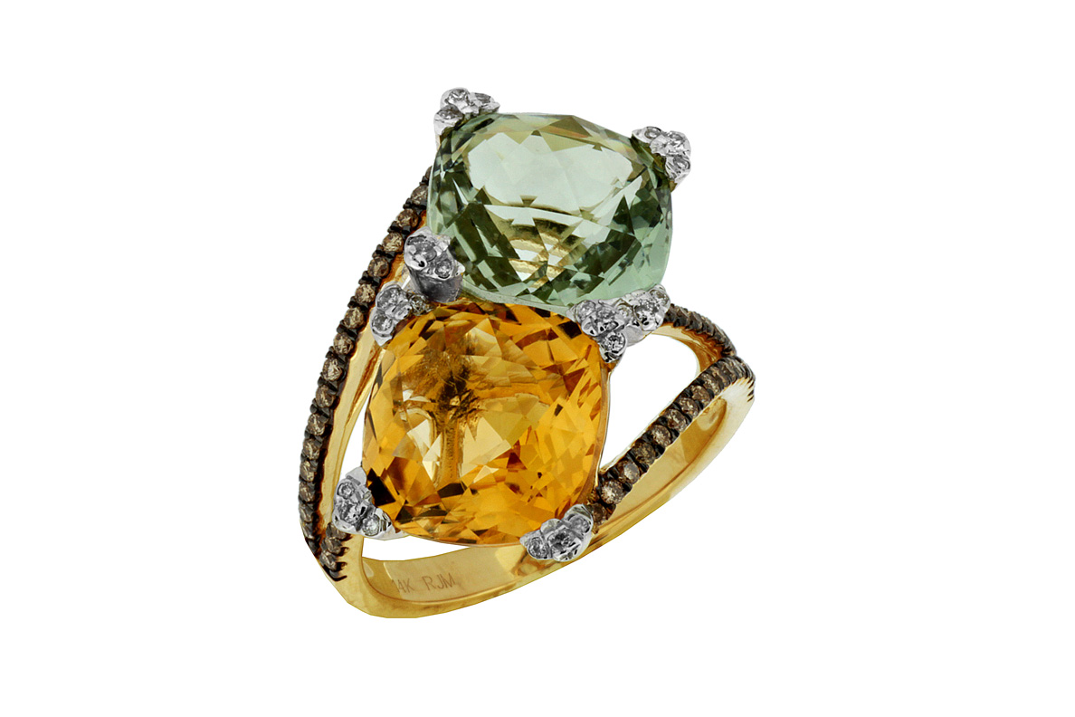 FANCY DIA & SEMI PRECIOUS RING