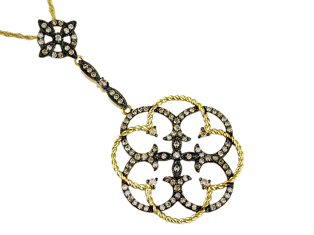MOCHA DIAMOND PENDANT