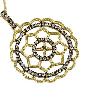 MOCHA DIAMOND PENDANT