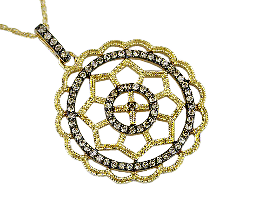 MOCHA DIAMOND PENDANT