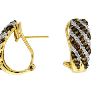 DIAMOND &MOCHA DIAMOND EARRING