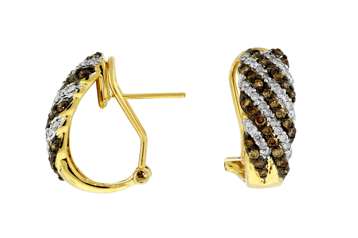 DIAMOND &MOCHA DIAMOND EARRING