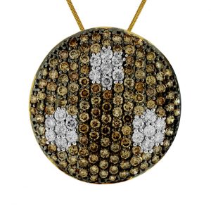 DIAMOND & MOCHA DIA NECKLACE