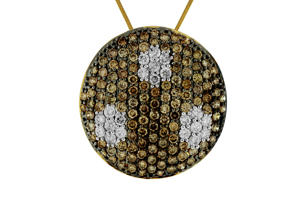 DIAMOND & MOCHA DIA NECKLACE
