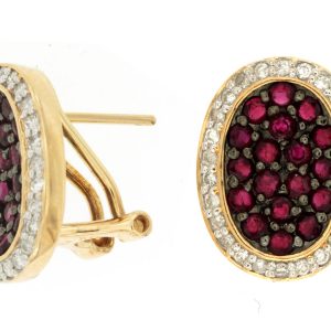RUBY & DIAMOND EARRING