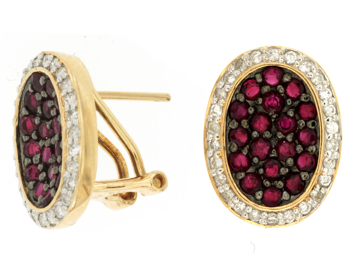 RUBY & DIAMOND EARRING
