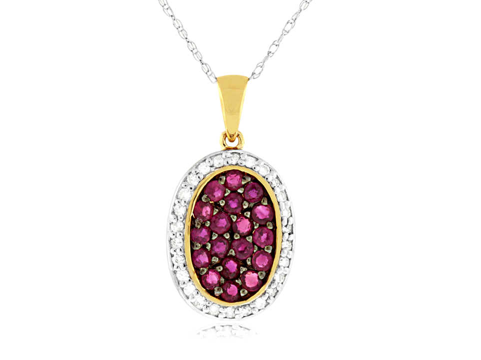 RUBY & DIAMOND PENDANT