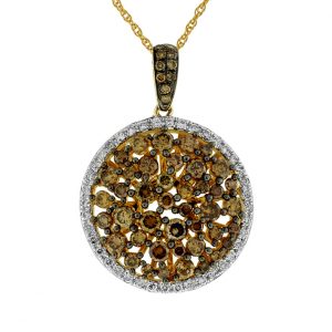 MOCHA DIAMOND & DIA PENDANT